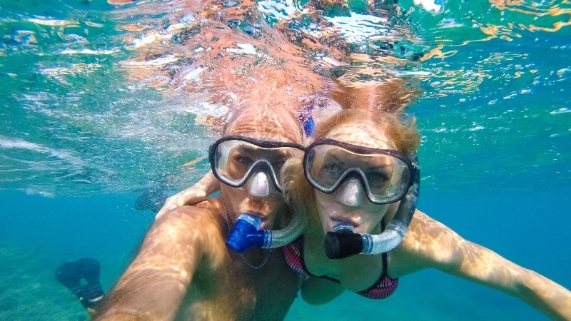 mergulhar de casal Florianópolis ilha da magia